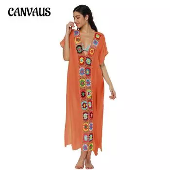 Женские накидки больших размеров, лоскутное платье с разрезом, сексуальные длинные пляжные купальники, накидки One Size белый