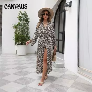 Женские накидки Пляжные платья Женские повседневные поддельные печатные пуловеры Бикини Купальники Рубашки-накидки Солнцезащитные очки One size розовый