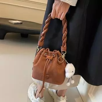 Женские наплечные сумки для шлифования, женская сумка через плечо, повседневные сумки из шнура, дорожная и хозяйственная сумка