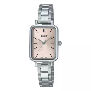 Женские наручные часы Casio с квадратным металлическим ремешком LTP-V009D-4E