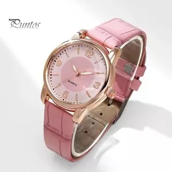 Женские наручные часы с тремя стрелками из нержавеющей стали, ремешок из искусственной кожи, круглый циферблат, точный дисплей времени, женские кварцевые часы, подарок на день рождения, годовщину синий