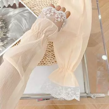 Женские нарукавники, летние солнцезащитные рукава, дышащие, для вождения, для верховой езды, модные аксессуары