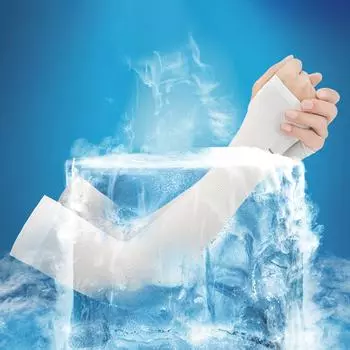 Женские нарукавники от солнца, летние охлаждающие нарукавники, устойчивые к ультрафиолетовому излучению для езды на велосипеде и занятий спортом на открытом воздухе, дышащие аксессуары для защиты кожи рук чёрный