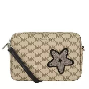 Женские нашивки Michael Kors Star Fish Camera Crossody ag nat black