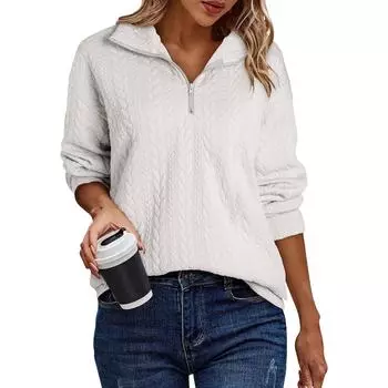 Женские негабаритные толстовки с круглым вырезом, футболки с длинными рукавами и цветными блоками, повседневные топы L бежевый