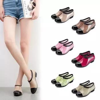 Женские непромокаемые сапоги, модная непромокаемая обувь, непромокаемые сапоги на платформе, ботильоны соответствующего цвета, водонепроницаемая нескользящая кухонная женская обувь 9 светло-серый