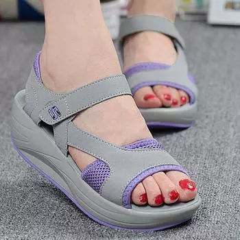 Женские нескользящие износостойкие дышащие и модные сандалии рок-обувь повседневные пляжные сандалии 35 фиолетовый