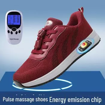 Женские нескользящие кроссовки для ходьбы без масла с магнитной вибрацией и терагерцовой энергией для импульсного массажа 40
