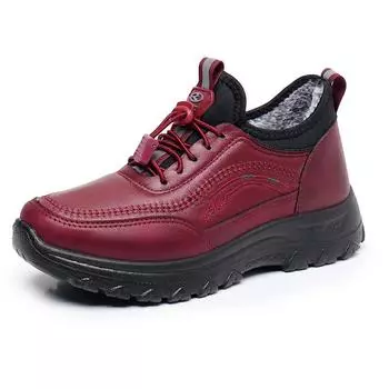 Женские нескользящие легкие прочные кроссовки универсальные удобные кроссовки на шнуровке для зимы повседневная мягкая обувь для ходьбы 39