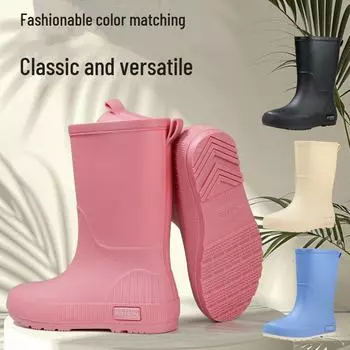 Женские нескользящие резиновые сапоги средней высоты Morandi Color - модная классическая резиновая обувь для активного отдыха 41-42