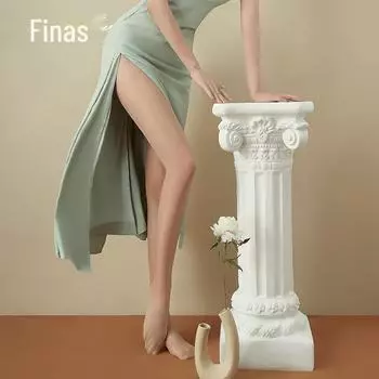 Женские невидимые колготки из шелка Fenna 20D — тонкие леггинсы с Т-образным шаговым швом из армированного спанбонда на весну и лето one size fits all чёрный