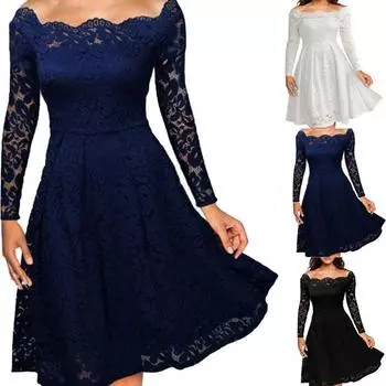 Женские нижние юбки размера плюс, женское платье, универсальное супермягкое привлекательное женское облегающее свободное платье с цветочным принтом для девочек L синий