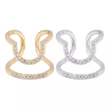 Женские ногти из гальванизированной меди, регулируемый размер, кольца для ногтей, украшения для ногтей Golden