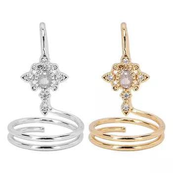 Женские ногти с гальваническим покрытием из меди, модные кольца для ногтей, аксессуары для дизайна ногтей Golden