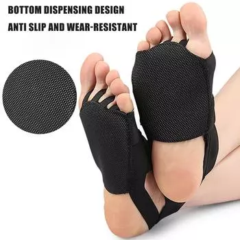 Женские носки для йоги с пальцами, нескользящие носки для йоги с захватами для йоги, пилатеса, балета, станка, босиком S