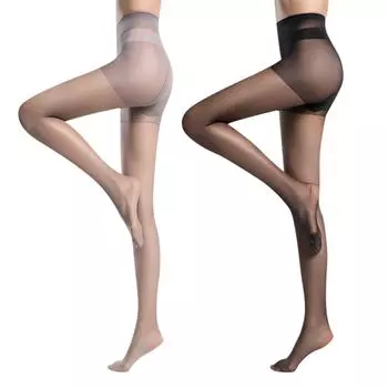 Женские носки до середины икры Носки до икры Чулки Летние ультратонкие прозрачные получулки One Size чёрный