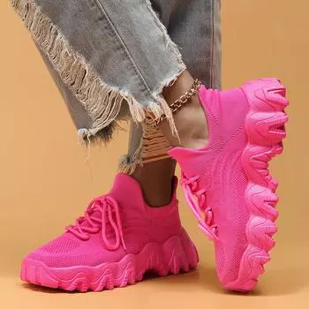 Женские носки Flyknit, туфли, мокасины с одним ремешком, большие размеры, спортивная женская обувь 36 чёрный