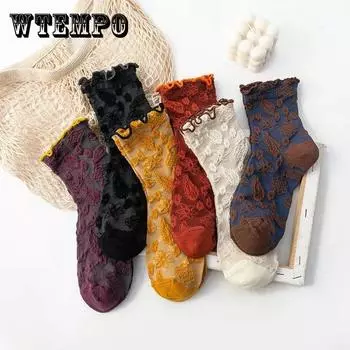 Женские носки, модные носки с мультяшным рисунком, зимние толстые теплые носки с ворсом кофейный