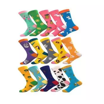 Женские носки, модные носки в японском стиле, повседневные красочные милые хлопковые носки с героями мультфильмов, женские носки One size