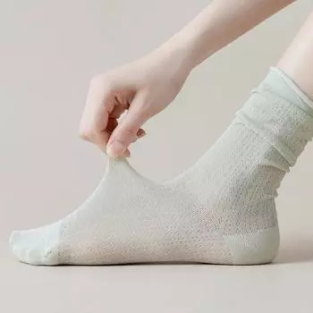 Женские носки модные сексуальные носки для женщин летние однотонные женские мягкие милые длинные носки One size белый
