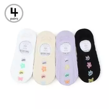 Женские носки-невидимки Fleur Cat Invisible Loafer CI14 22 - 25 cm