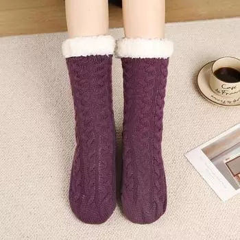 Женские носки, носки для пола, ковровые носки, носки до середины икры для осени и зимы