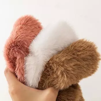 Женские носки, очень толстые меховые носки, носки из норки, флисовые носки осенне-зимние, флисовые утолщенные носки средней толщины, махровые носки, плюшевые, теплые носки, защищающие от холода one size чёрный