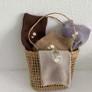 Женские носки с вышивкой и цветком, японские модные хлопковые длинные носки для женщин, винтажные уличные носки в стиле Харадзюку для девочек, каваи, носки для экипажа