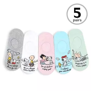 Женские носки Snoopy Peanuts Movie для девочек (не показано, 5 пар) PS 15