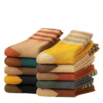 Женские носки средней длины, чулки, махровые носки, зимние ворсистые и утолщенные термоноски из хлопка One Size темно-синий