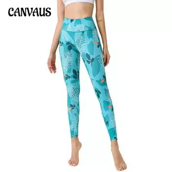 Женские новые быстросохнущие обтягивающие штаны для йоги с принтом для танцев, фитнеса и упражнений S
