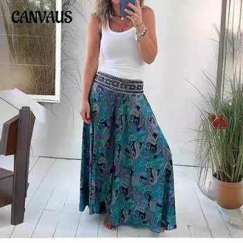 Женские новые летние повседневные брюки с эластичной резинкой на талии S красный