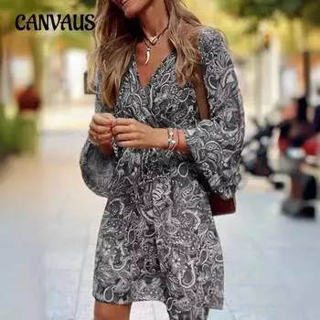 Женские новые летние пуловеры со средней талией, юбки-миди, свободные платья с короткими рукавами и принтом S красный