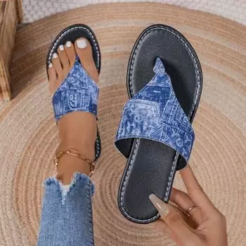 Женские новые летние сандалии с открытым носком, пляжная обувь, шлепанцы, удобные тапочки, ковбойские сандалии с леопардовым принтом, размер 36~43, женская обувь 36