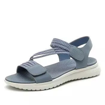 Женские новые модные элегантные сандалии летние новые уличные спортивные пляжные босоножки на танкетке для увеличения роста женские удобные открытые носки 36