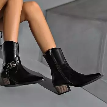 Женские новые модные дизайнерские туфли на высоком каблуке с острым носком, женские зимние простые однотонные женские сапоги для банкета и вечеринки на открытом воздухе 36