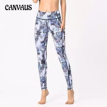 Женские новые обтягивающие леггинсы для фитнеса на открытом воздухе с принтом и штаны для йоги S