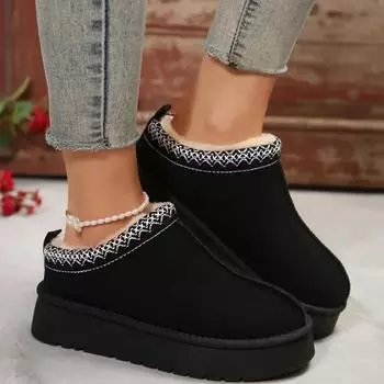 Женские новые винтажные однотонные дизайнерские туфли зимние плоские нескользящие уличные нарядные вечерние женские сапоги Zapatos De Mujer 36