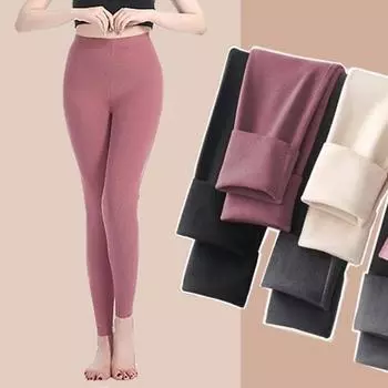 Женские облегающие брюки с высокой талией DE Velvet Skinny Fit Long Yoga Брюки L красный