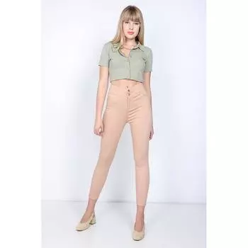 Женские обтягивающие леггинсы, брюки телесного цвета