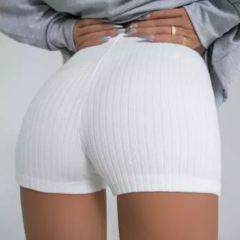 Женские обтягивающие тонкие брюки с высокой талией, спортивные шорты для йоги, женские шорты для йоги XL белый