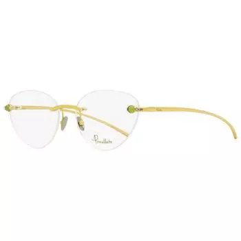 Женские очки без оправы Pomellato PM0070O 005 Золотисто-зеленые 54 мм 005