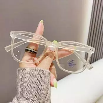 Женские очки для близорукости с квадратной отделкой, сверхлегкая оправа большого размера с защитой от синего света, очки по рецепту, минус очки, диоптрии от 0 до -6,0 0