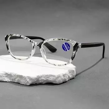 Женские очки для чтения, модная версия, очки для чтения с печатной оправой, мужские очки для защиты глаз от синего света и пресбиопии +1,0~+4,0 +1