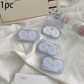 Женские очки для девочек, косметические контактные линзы, футляр для контактных линз, дорожный держатель, контейнер, дорожные аксессуары синий