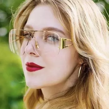 Женские очки для вождения пригородных поездок на улицу, солнцезащитные очки с защитой от ультрафиолета, модные солнцезащитные очки без оправы в стиле ретро, хип-хоп, панк, Future Sense