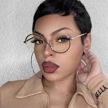 Женские очки с защитой от синего света, модные, индивидуальные, в стиле ретро, классические, круглые, в полурамке, простые очки, очки для уличной стрельбы, студенческие очки для поездок на работу