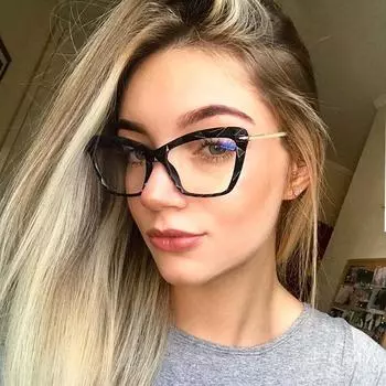 Женские очки с защитой от синего света и оправой, оптические очки, модные сексуальные стили, прозрачные декоративные очки в оправе для женщин