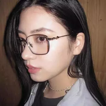 Женские очки с защитой от синего света, модные индивидуальные ретро повседневные квадратные металлические простые очки для путешествий и путешествий