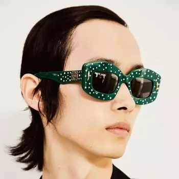 Женские очки с защитой от солнца, защита от ультрафиолета, модные индивидуальные ретро хип-хоп вечерние очки для вождения, уличной стрельбы, вогнутые солнцезащитные очки